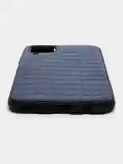 Накладка для Huawei P40 Lite (2020) под кожу "Змея", синий