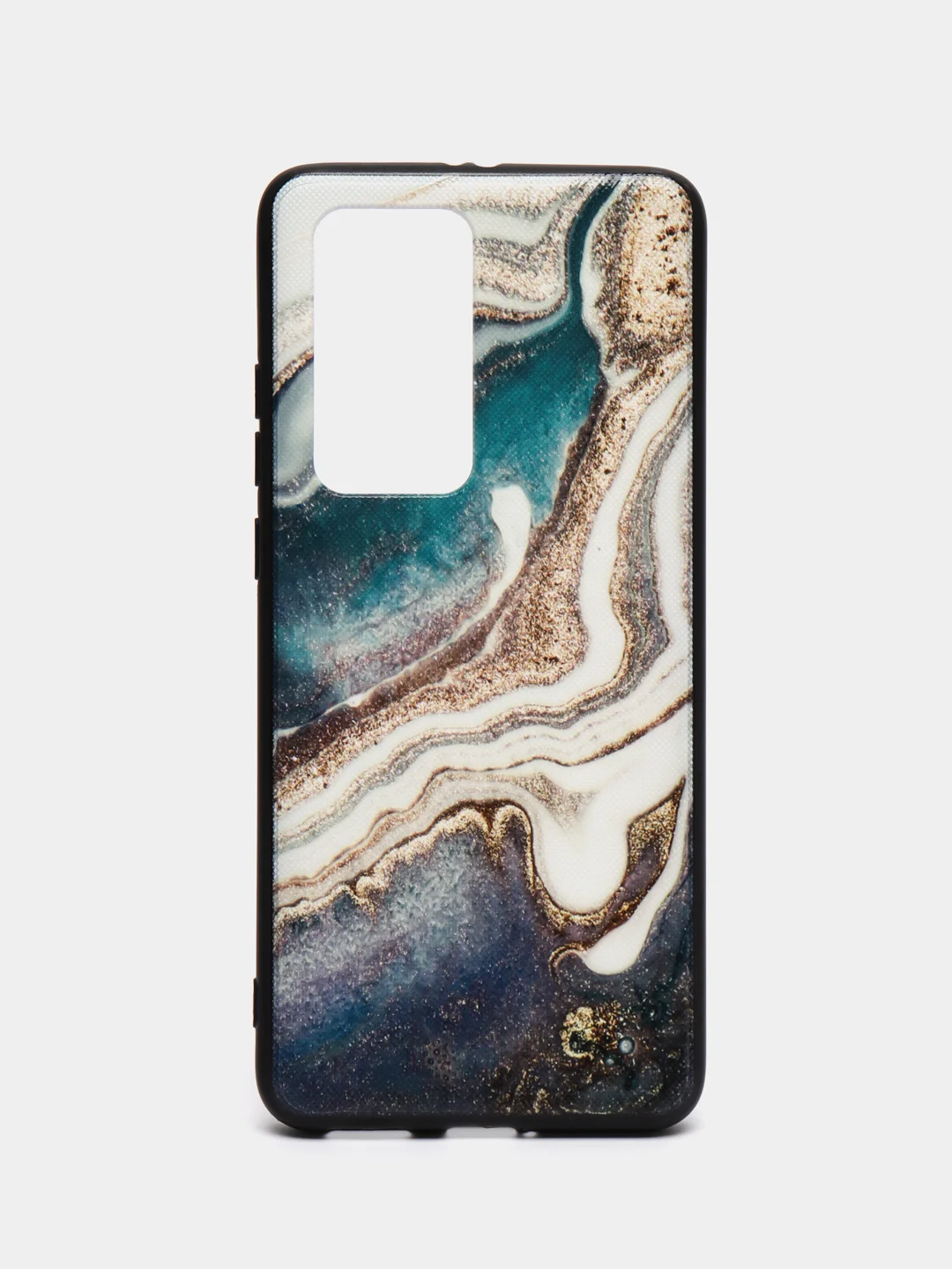 Накладка для Huawei P40 Pro 2020, силиконовая, текстурный принт, мрамор, мультиколор