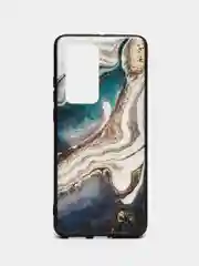 Накладка для Huawei P40 Pro 2020, силиконовая, текстурный принт, мрамор, мультиколор