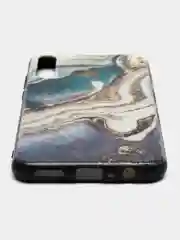 Накладка для Huawei Y6P (2020)/ Honor 9C силиконовая текстурный принт, мрамор мультиколор