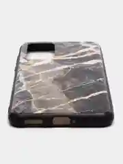 Накладка для Huawei P40 2020, силиконовая, текстурный принт, мрамор черный