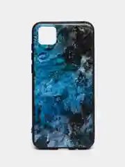 Накладка для Honor 9S/Y5P 2020, силиконовая, текстурный принт, мрамор синий