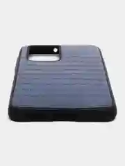Накладка для Huawei P40 Pro (2020) под кожу "Змея", синий