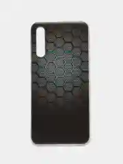 Темно-синий силиконовый чехол на Samsung Galaxy A50/A30s / Самсунг А50/А30s прозрачный, с рисунком