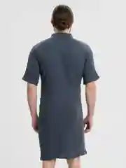 Серый халат мужской муслин