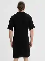 Черный халат мужской муслин