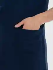 Синий меланж халат мужской муслин