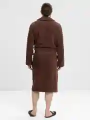 Тёмно-зелёный халат махровый мужской, женский, банный, унисекс