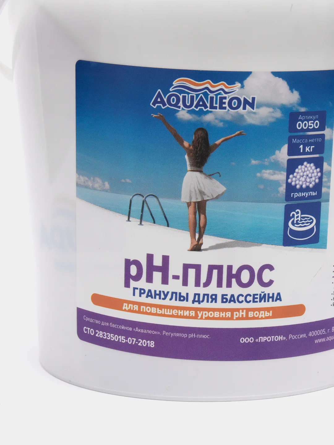 Регулятор pH-плюс Aqualeon гранулы, 1 кг