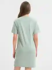 Мятный платье женское свободное, туника, платье-футболка