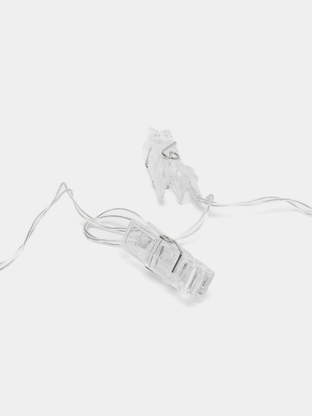 Светодиодная гирлянда с прищепками для фотографий, на USB и батарейках