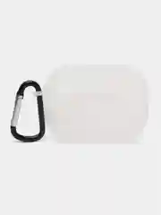 Слоновая кость чехол для наушников AirPods Pro 2, силиконовый, с карабином