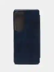 Синий чехол-книжка Tecno Pova Neo 2 "Картофан" из экокожи, с функцией подставки и кармашком