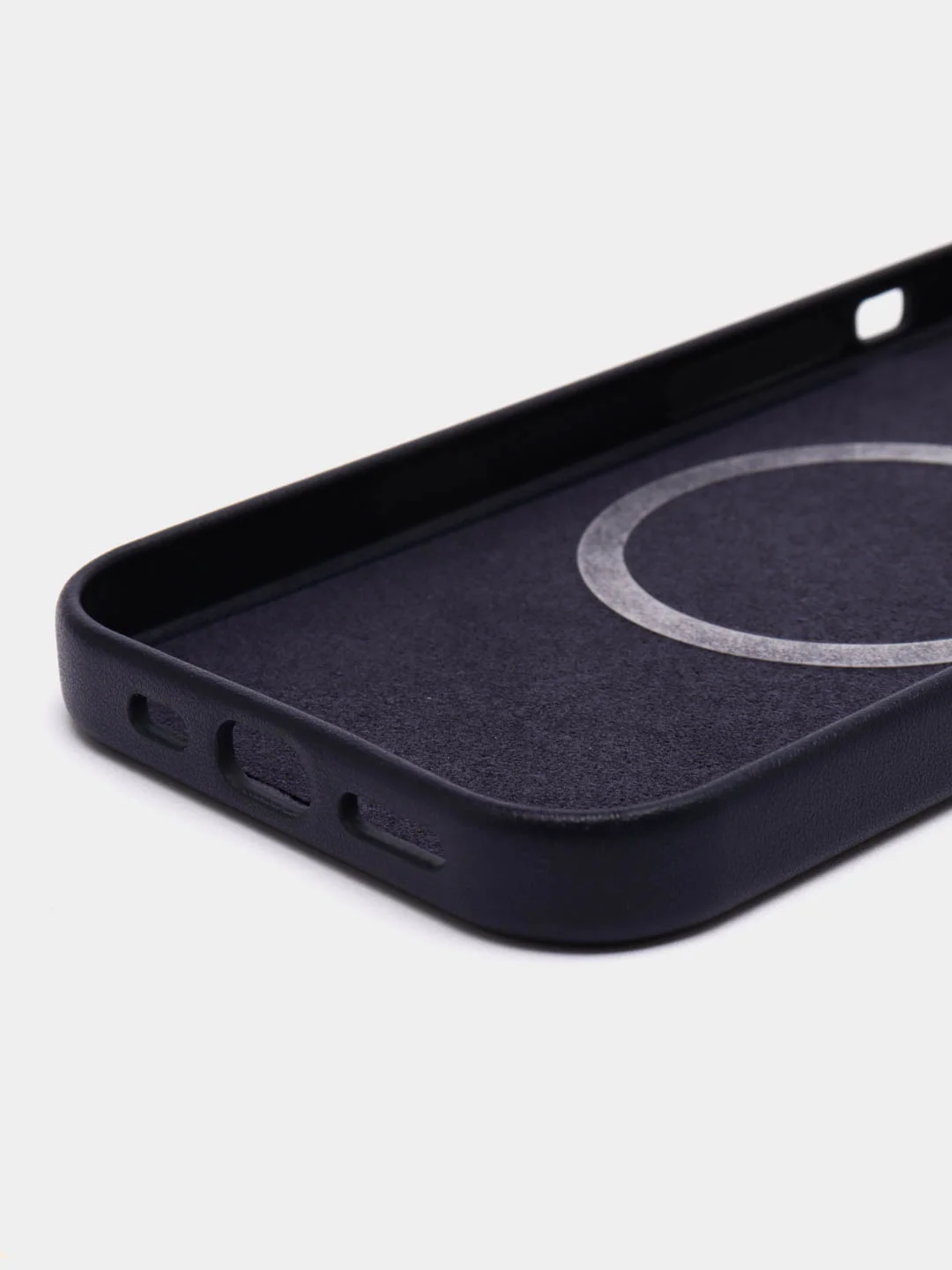 Разноцветный чехол MagSafe для iPhone 14 Pro кожаный BROSCORP с защитой камер, микрофиброй, экокожа