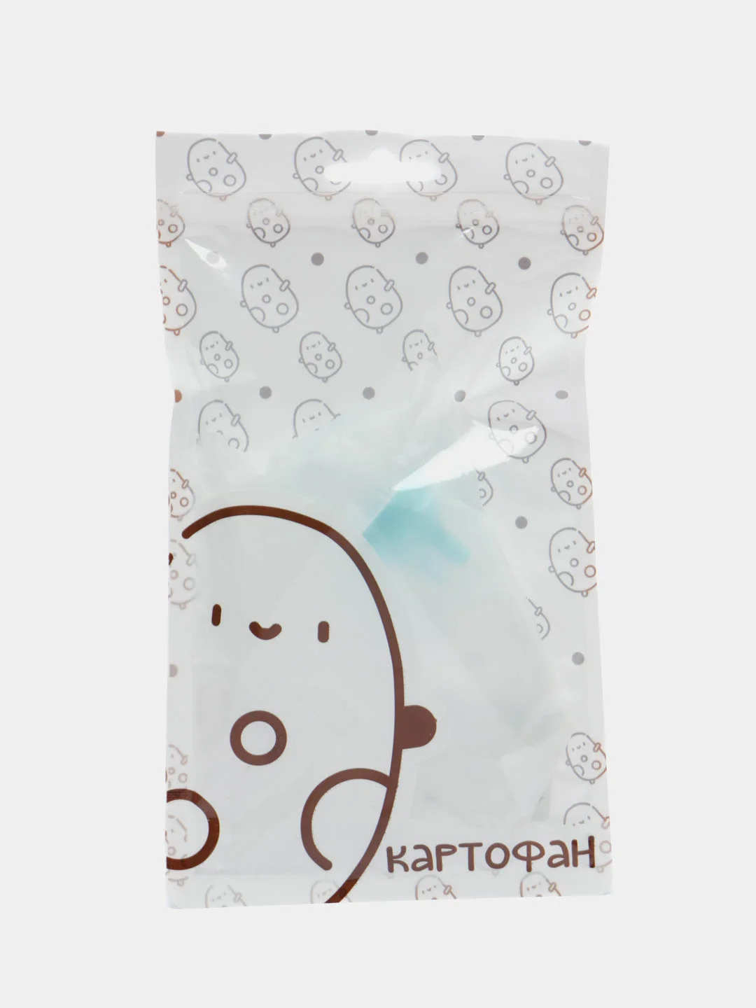 Голубой аспиратор КАРТОФАН детский для носа, соплеотсос для новорожденных детей, назальный