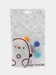 Конфетный прорезыватель для зубов КАРТОФАН, грызунок-погремушка для детей деревянный+пищевой силикон