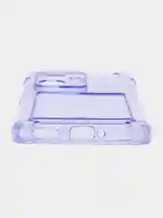 Лавандовый чехол противоударный Realme 10 Pro Plus (Реалми 10 Про Плюс) прозрачный с карманом для карты