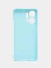 Голубой силиконовый чехол для HONOR X7a (Хонор X7a), прозрачный
