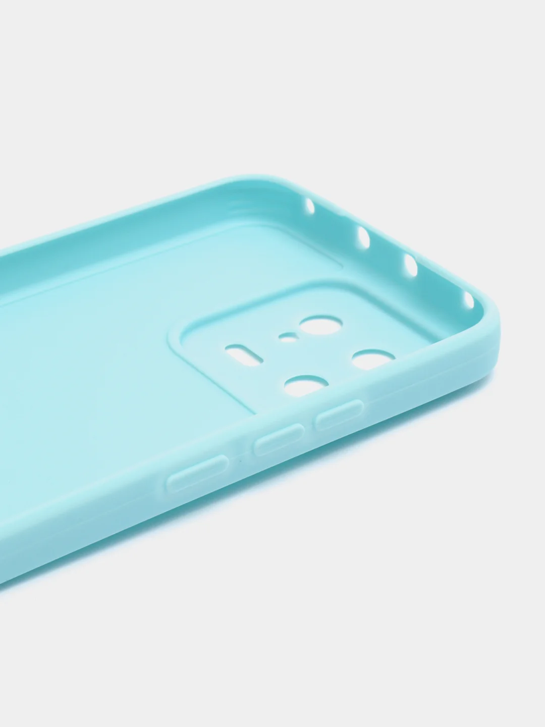 Голубой чехол для Xiaomi 13, силиконовый, (Ксиоми 13), c защитой камеры