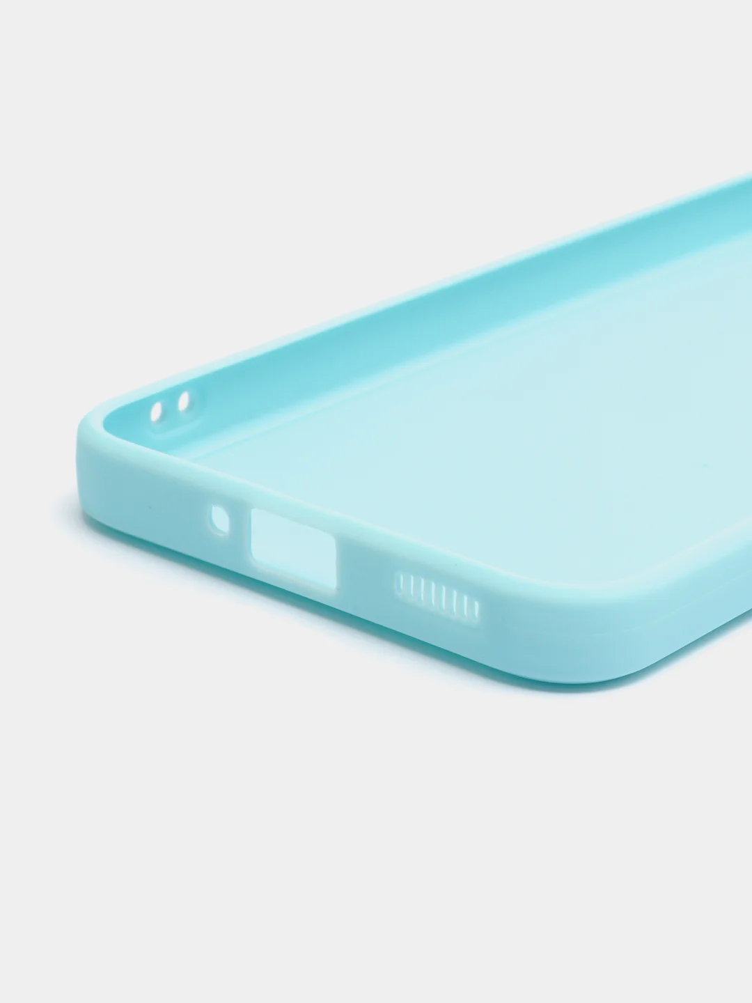 Голубой чехол для Xiaomi 13, силиконовый, (Ксиоми 13), c защитой камеры