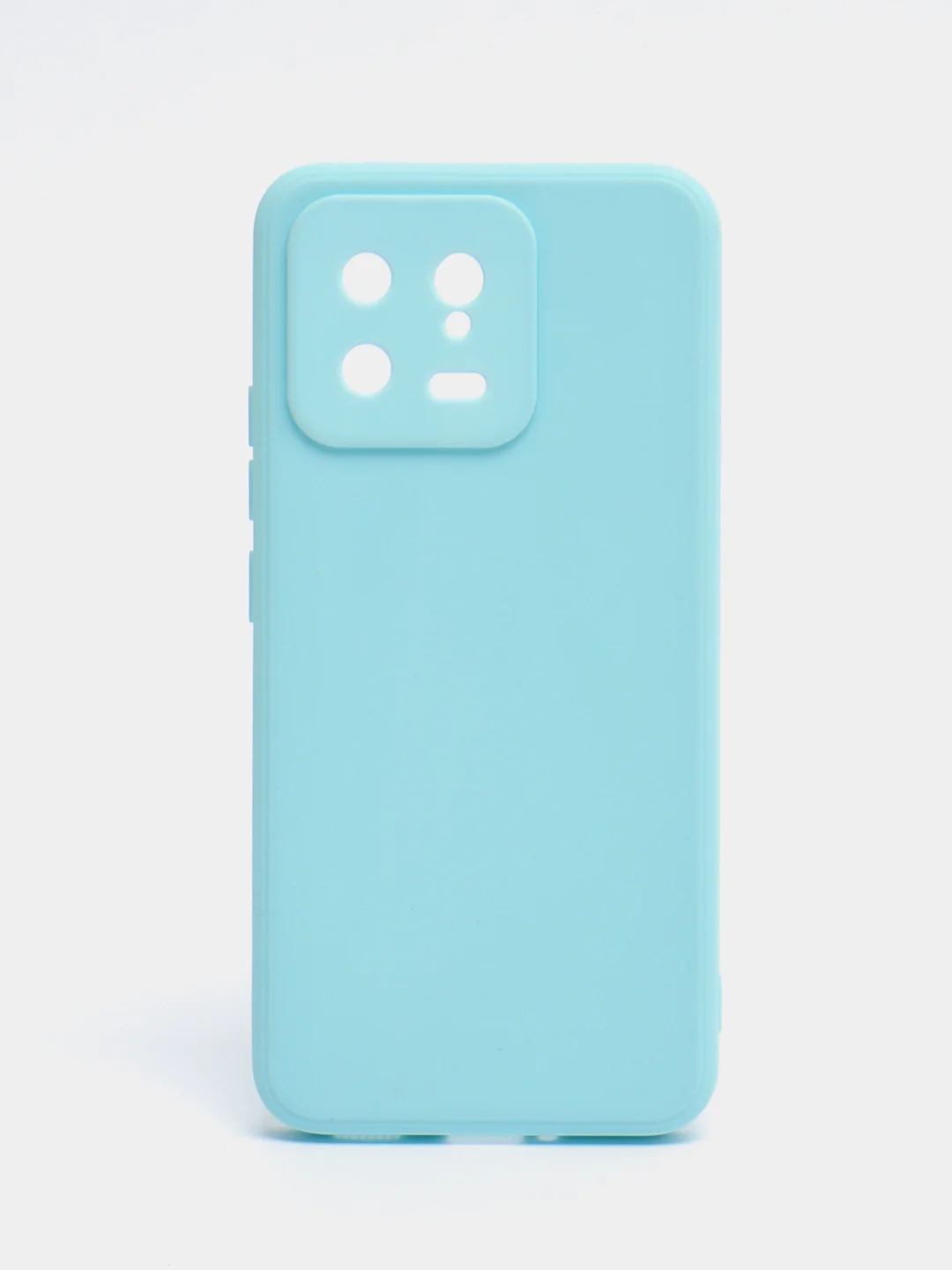 Голубой чехол для Xiaomi 13, силиконовый, (Ксиоми 13), c защитой камеры