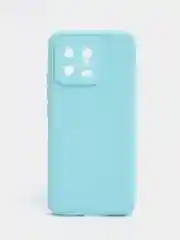 Голубой чехол для Xiaomi 13, силиконовый, (Ксиоми 13), c защитой камеры