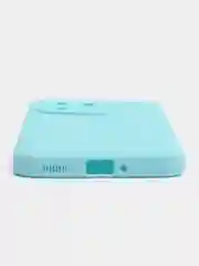 Голубой чехол для Xiaomi 13, силиконовый, (Ксиоми 13), c защитой камеры