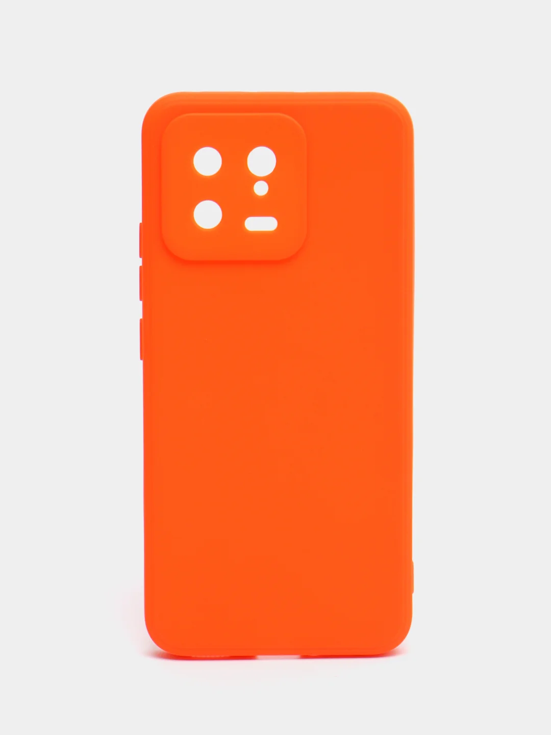 Оранжевый чехол для Xiaomi 13, силиконовый, (Ксиоми 13), c защитой камеры