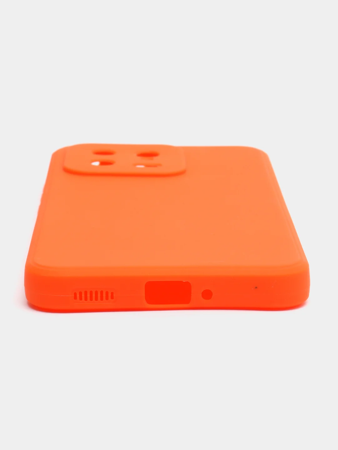Оранжевый чехол для Xiaomi 13, силиконовый, (Ксиоми 13), c защитой камеры
