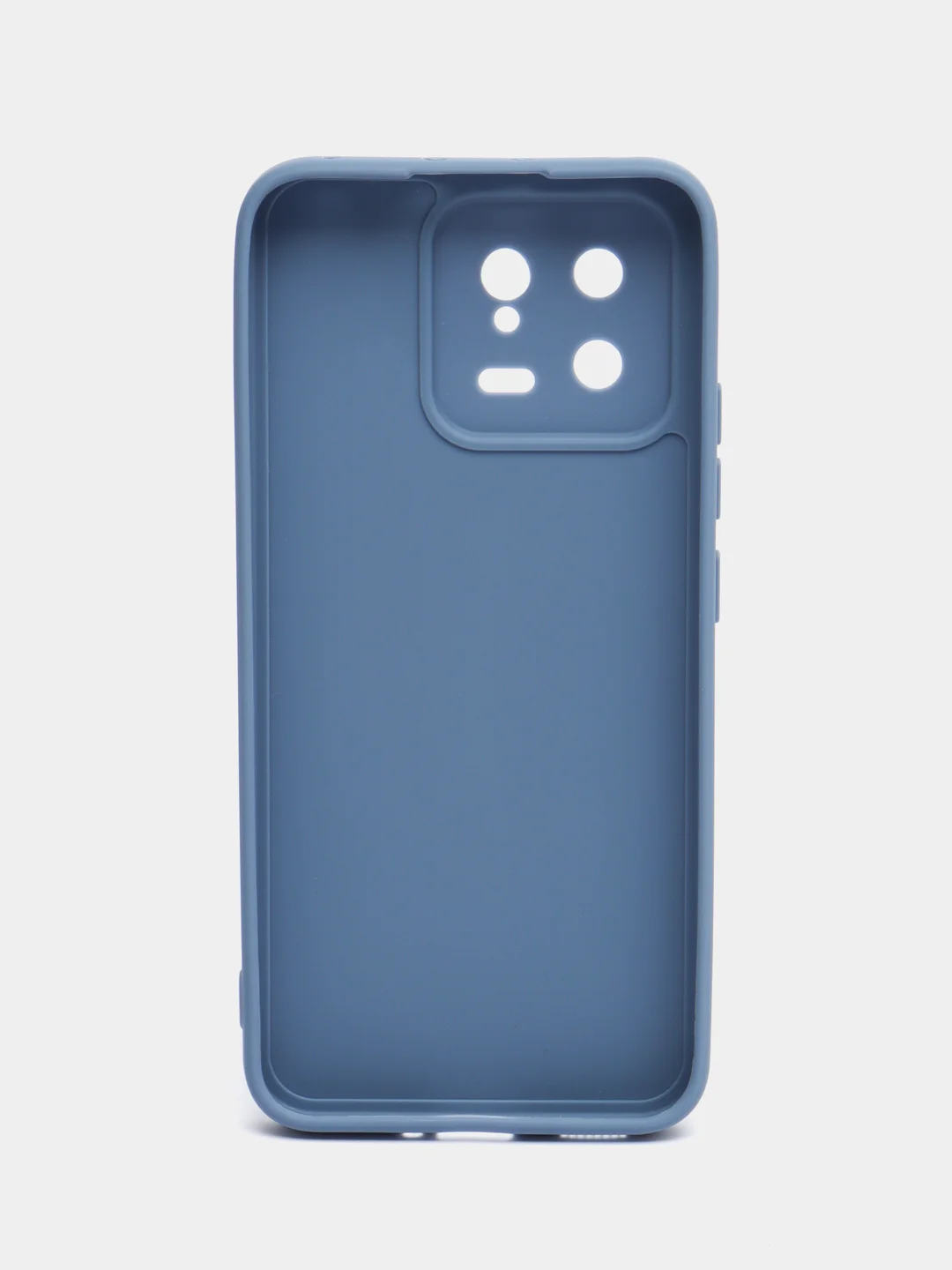 Синий меланж чехол для Xiaomi 13, силиконовый, (Ксиоми 13), c защитой камеры