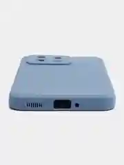 Синий меланж чехол для Xiaomi 13, силиконовый, (Ксиоми 13), c защитой камеры