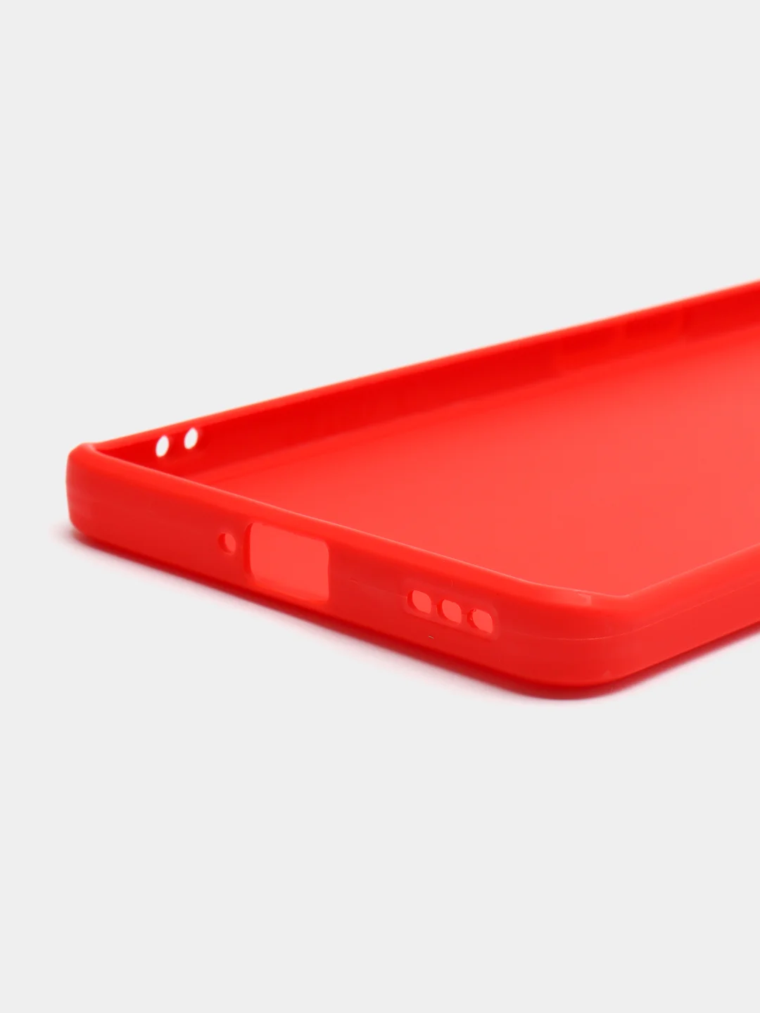 Красный чехол для Oppo Reno 8T 5G (Оппо Рено 8Т 5Г), силиконовый, c защитой камеры