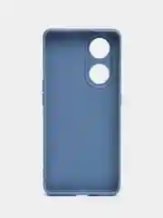 Синий меланж чехол для Oppo Reno 8T 5G (Оппо Рено 8Т 5Г), силиконовый, c защитой камеры