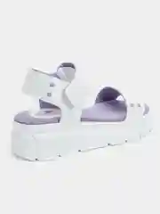 Белый босоножки на танкетке для девочки летние KEDDO