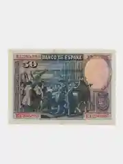 Банкнота "50 песет, 1928 год, Испания"