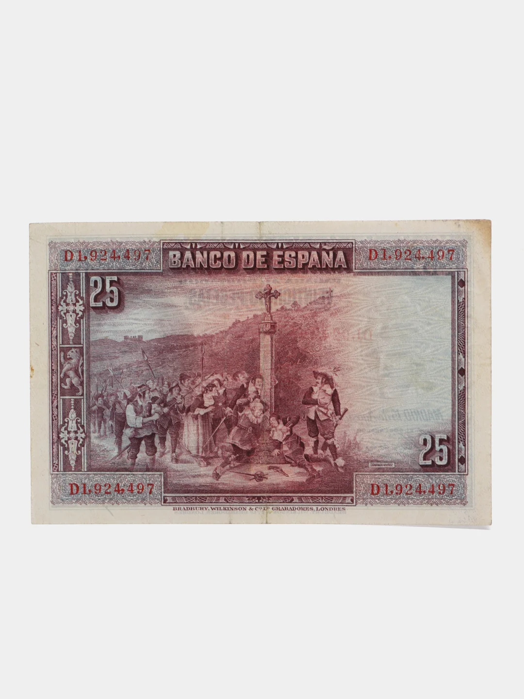 Купюра "25 Песет", 1928 год, Испания