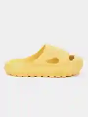 Желтый сланцы пляжные для девочки летние KEDDO