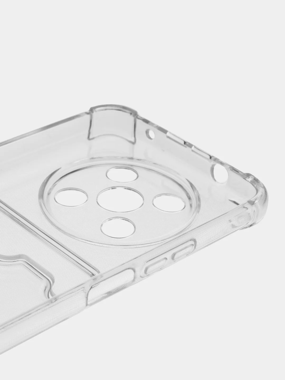Лавандовый чехол противоударный Huawei Nova Y90 (Хуавей Нова У90), прозрачный, с карманом для карты