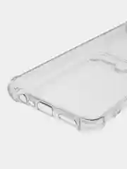 Прозрачный чехол противоударный Realme C11 2020 / Реалми С11 2020 прозрачный, с карманом для карты