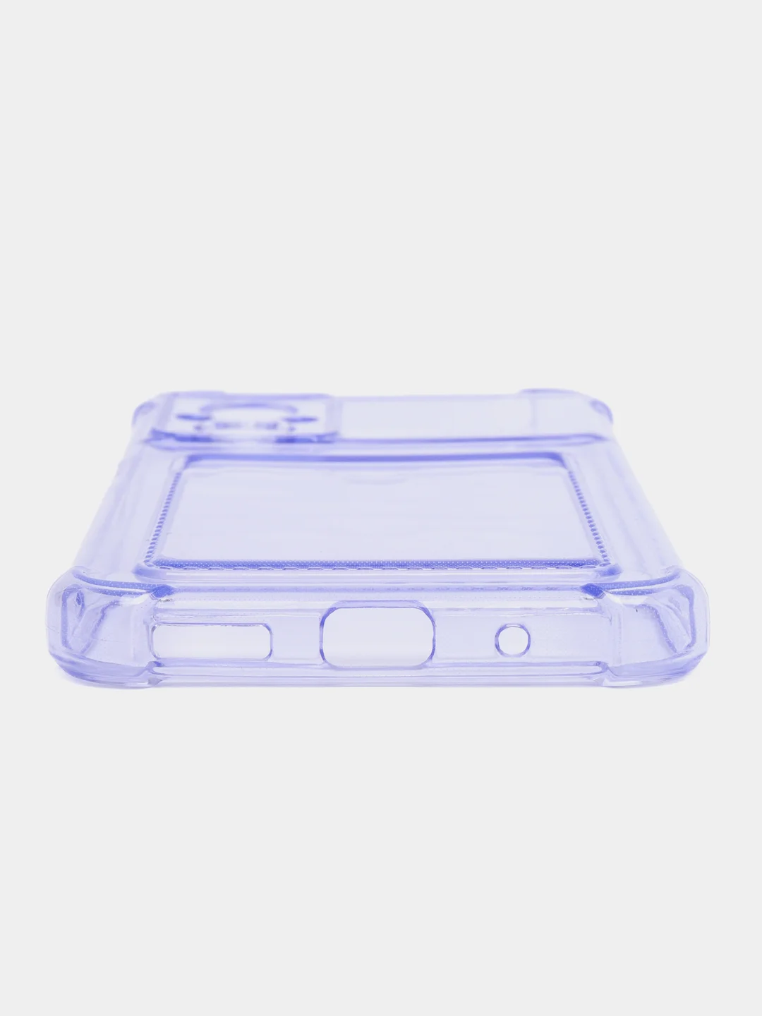 Лавандовый чехол для Xiaomi Poco M5 / Сяоми Поко М5 прозрачный, с карманом для карты