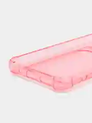 Розовый чехол Xiaomi Redmi 10C / Poco C40, Поко С40 прозрачный противоударный с карманом для карты