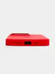 Красный силиконовый кейс magsafe айфон 14 / 14 про / 14 про макс