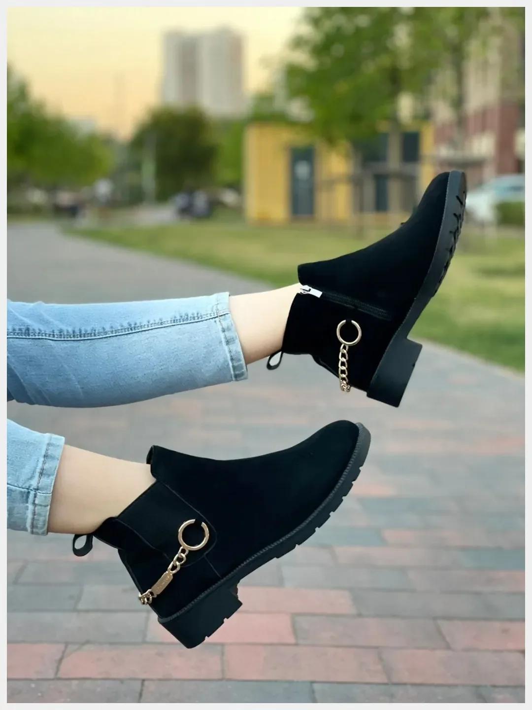 Черный полуботинки женские осенние