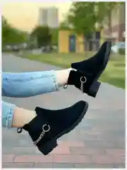 Черный полуботинки женские осенние