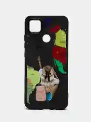 Карамельный чехол Xiaomi Redmi 9C, Redmi 10A, Редми 9С, 10А плотный, с рисунком и мягким подкладом