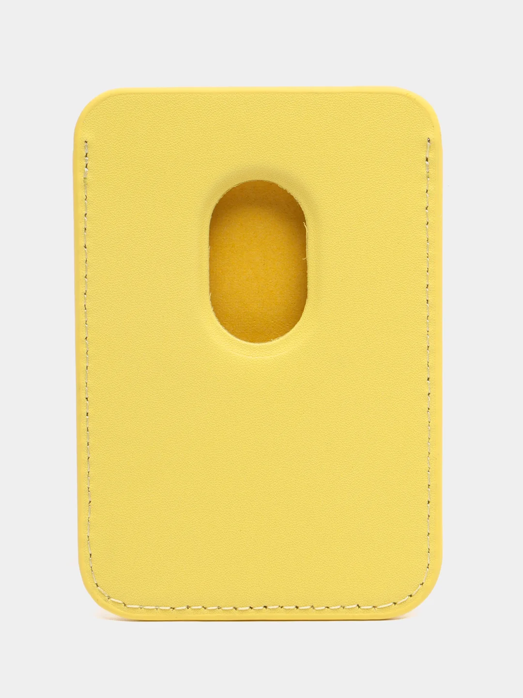 Желтый картхолдер на iPhone, с поддержкой MagSafe Leather Wallet