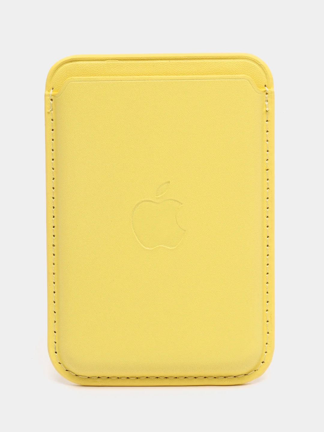 Желтый картхолдер на iPhone, с поддержкой MagSafe Leather Wallet
