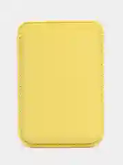 Желтый картхолдер на iPhone, с поддержкой MagSafe Leather Wallet