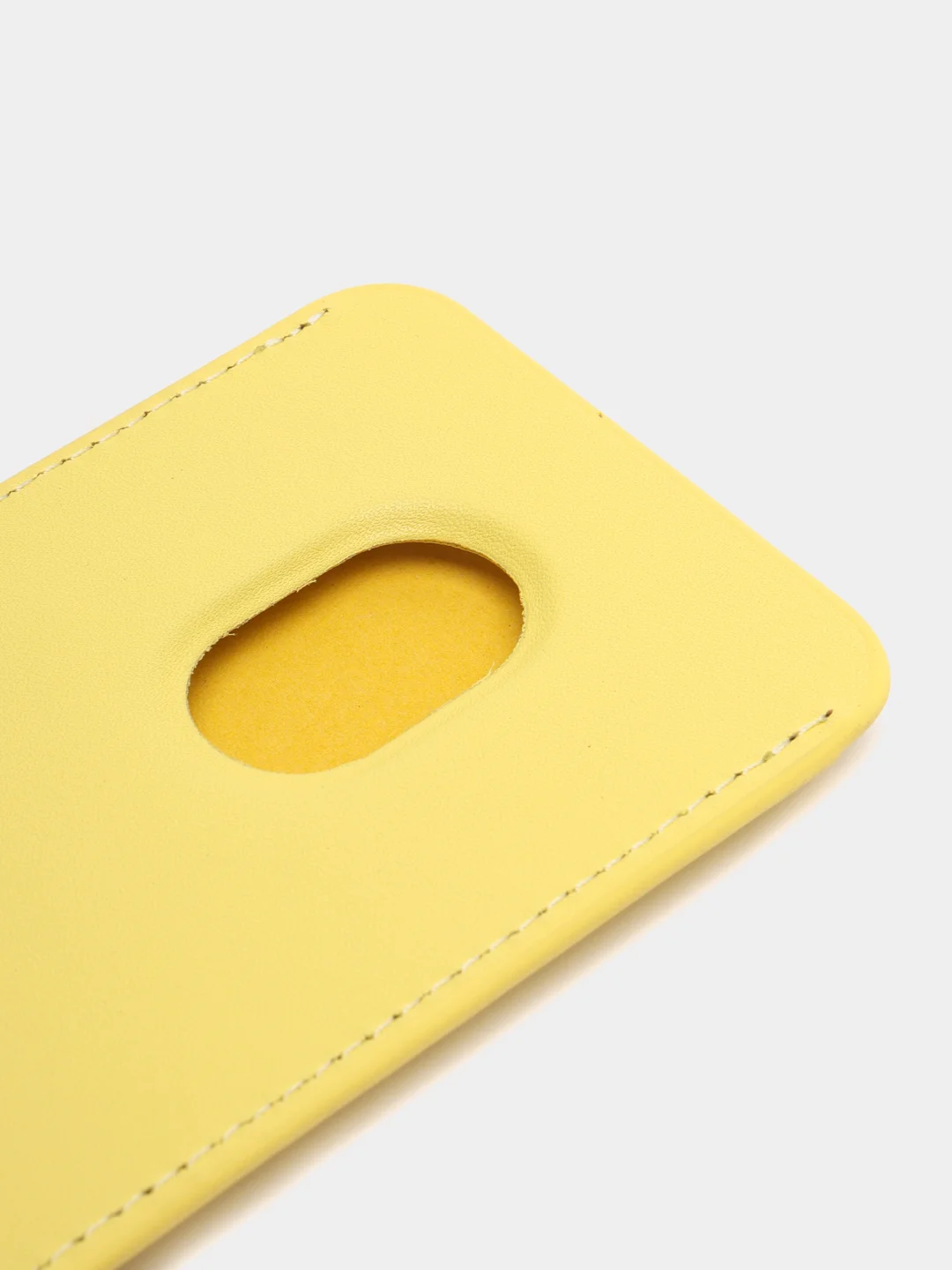 Желтый картхолдер на iPhone, с поддержкой MagSafe Leather Wallet
