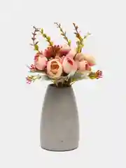 Коралловый меланж искуственные цветы камелии, пионы